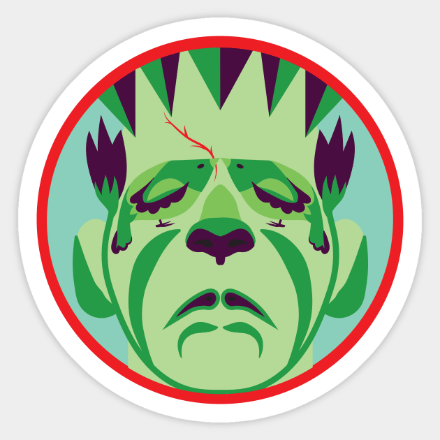 Franken-Hex Sticker by MondoDellamorto